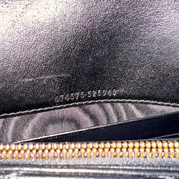 Gucci GG Marmont Chain Wallet Matelasse Leather Mini - Black - Excellent Conditi - Picture 3 of 5